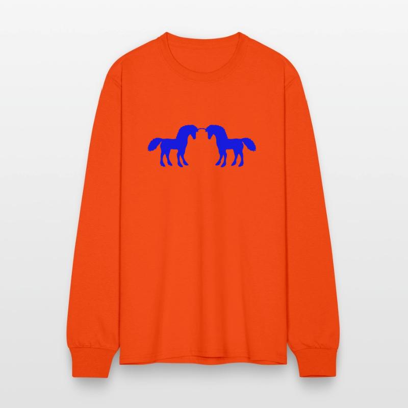 2 Unicorns Silhouette Battle Duel Team Friends Fun