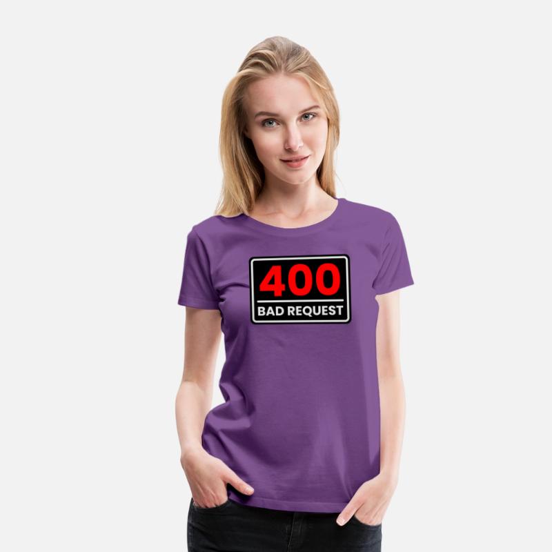 400 Bad Request in Red, Greyish white and Black
