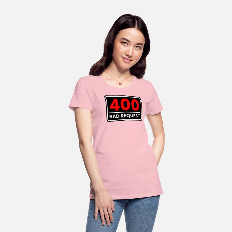400 Bad Request in Red, Greyish white and Black