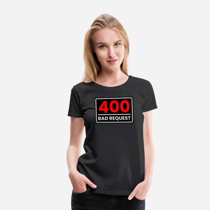 400 Bad Request in Red, Greyish white and Black