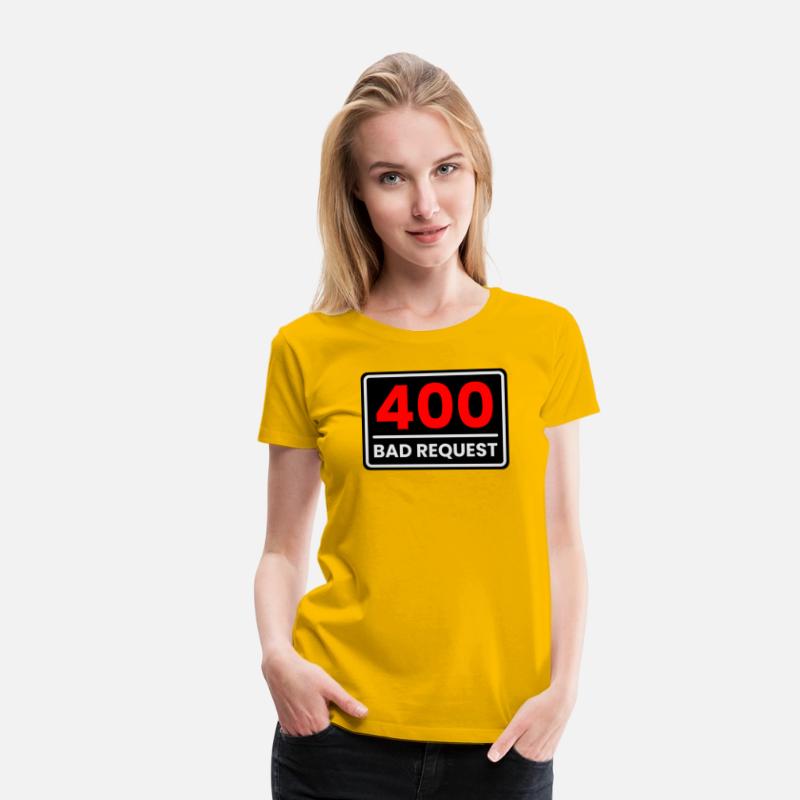 400 Bad Request in Red, Greyish white and Black