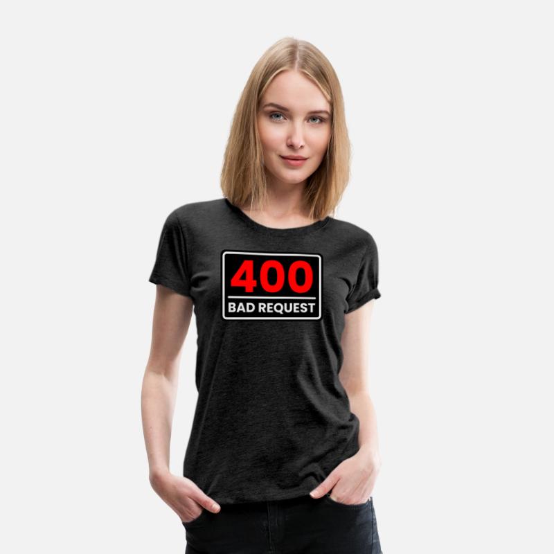 400 Bad Request in Red, Greyish white and Black
