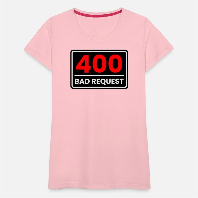 400 Bad Request in Red, Greyish white and Black