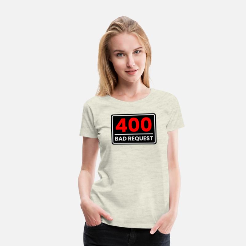 400 Bad Request in Red, Greyish white and Black