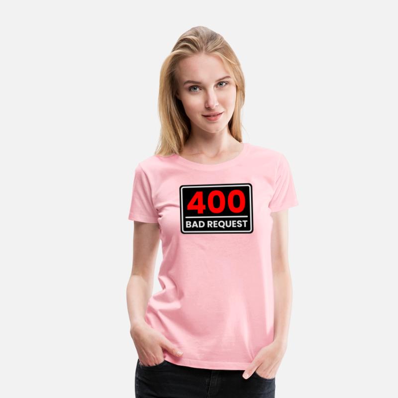 400 Bad Request in Red, Greyish white and Black