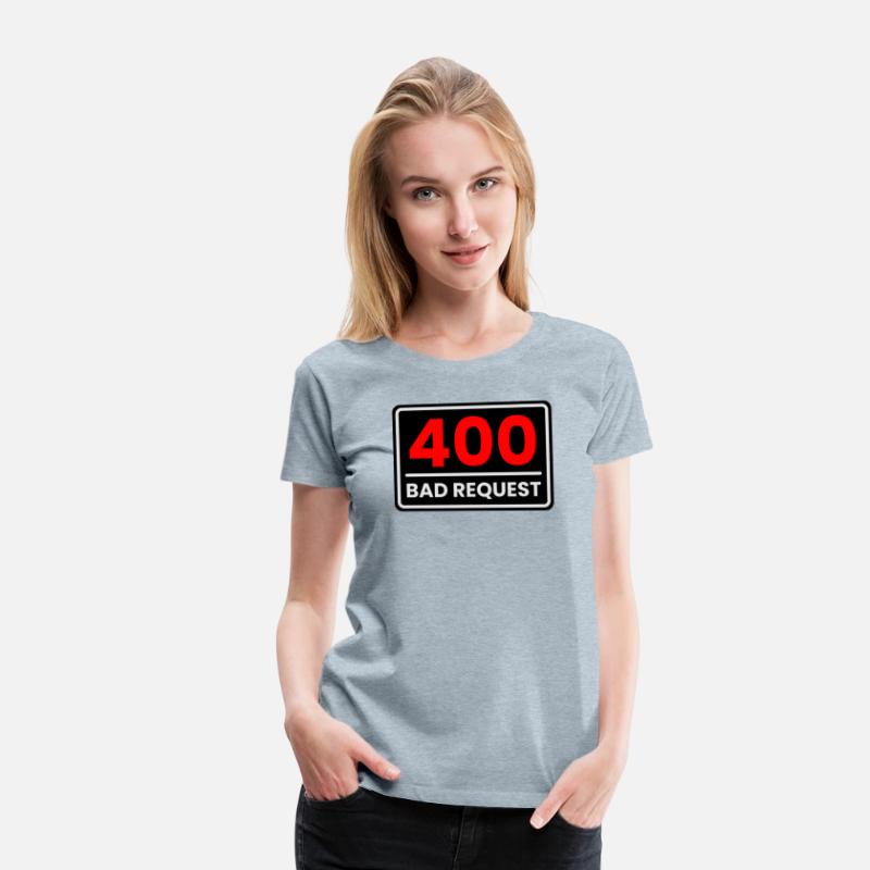 400 Bad Request in Red, Greyish white and Black