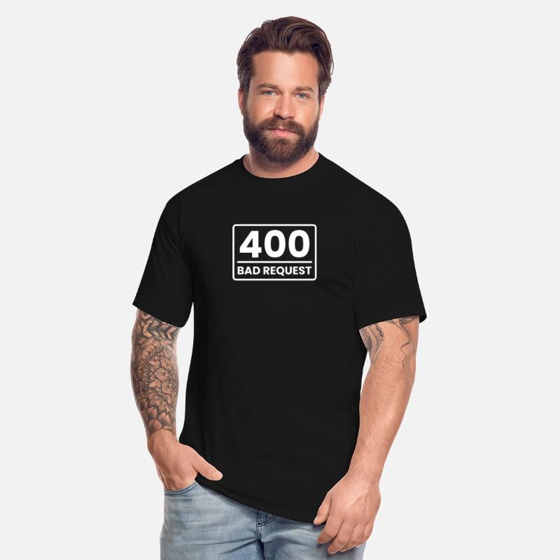 400 Bad Request in White on Transparent Background