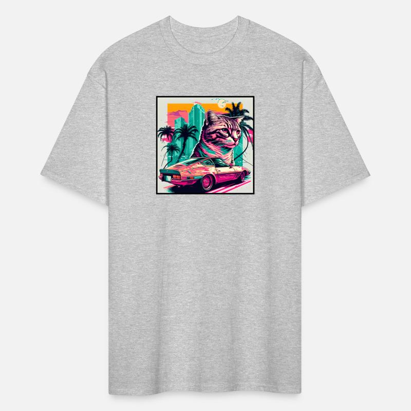 80s Miami Cat Design