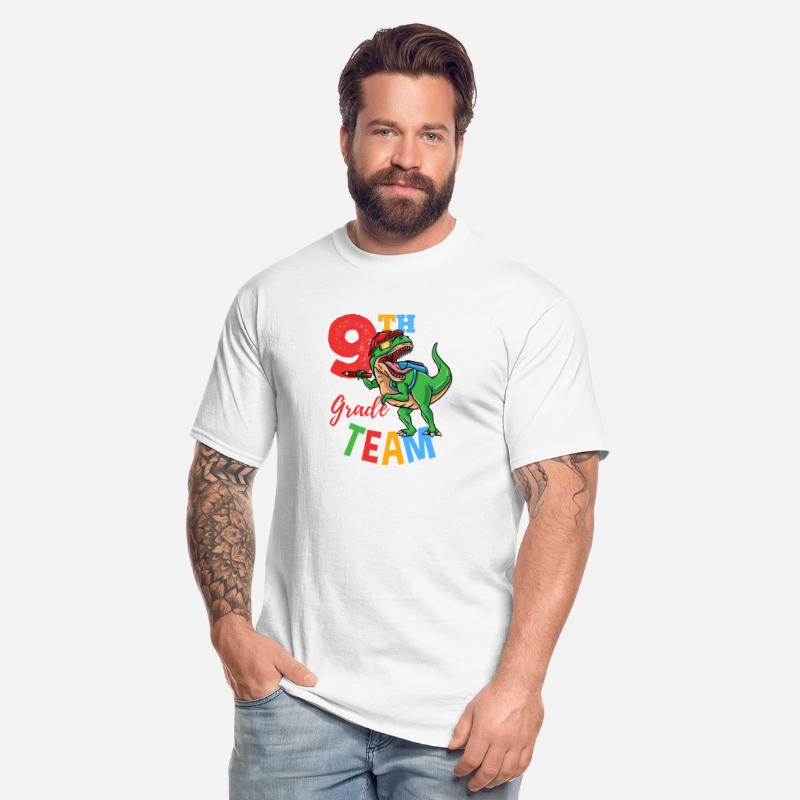 9th Grade Team T-Rex Dinosaur Back To School Boys