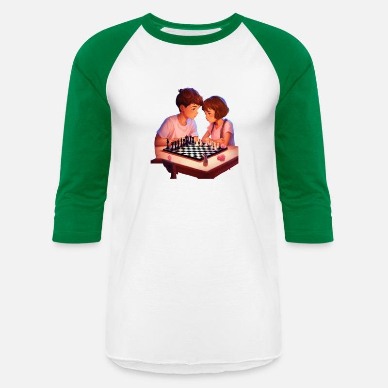 A girl with short hair and a boy in a baseball cap