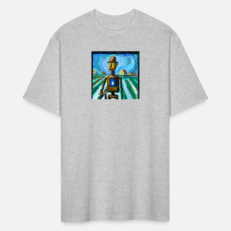 a van gogh painting of a cyberpunk robot 3