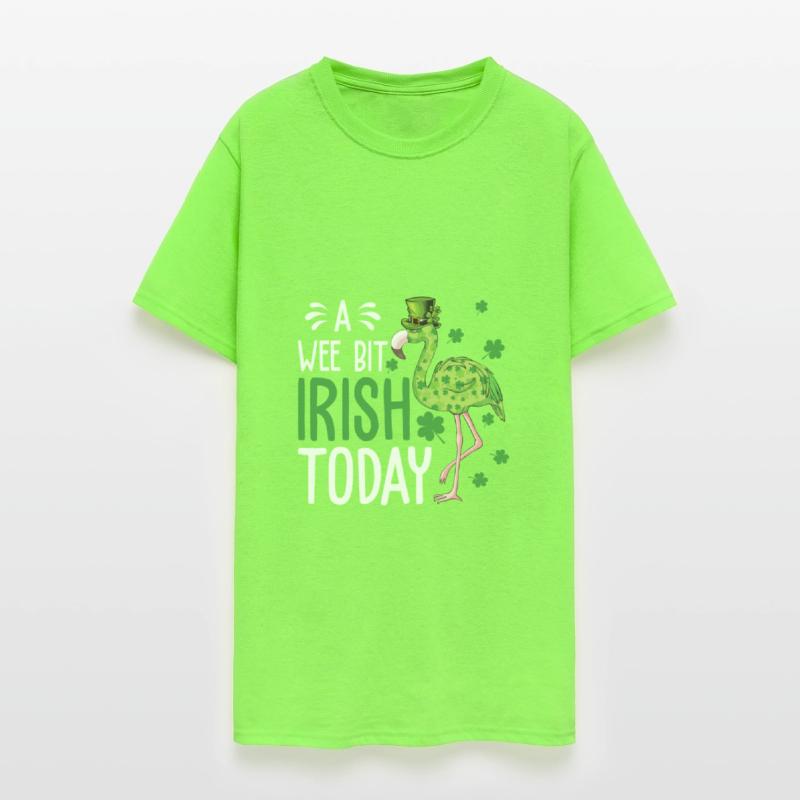 A Wee Bit Irish Today Funny Flamingo
