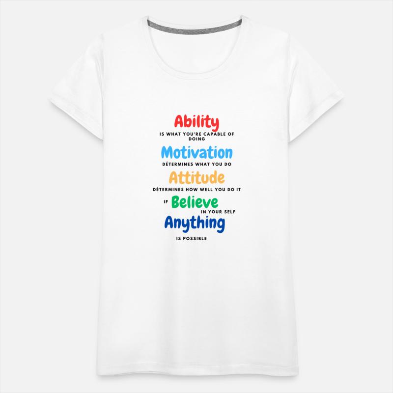 Ability Motivation Attitude Believe in yourself