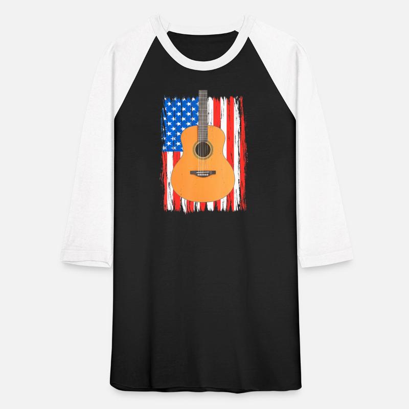 Acoustic Guitar American Flag Guitars Guitarist