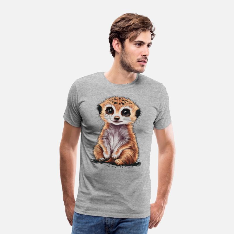 Adorable Meerkat With Big Eyes and Cute Expression