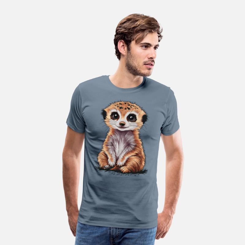 Adorable Meerkat With Big Eyes and Cute Expression