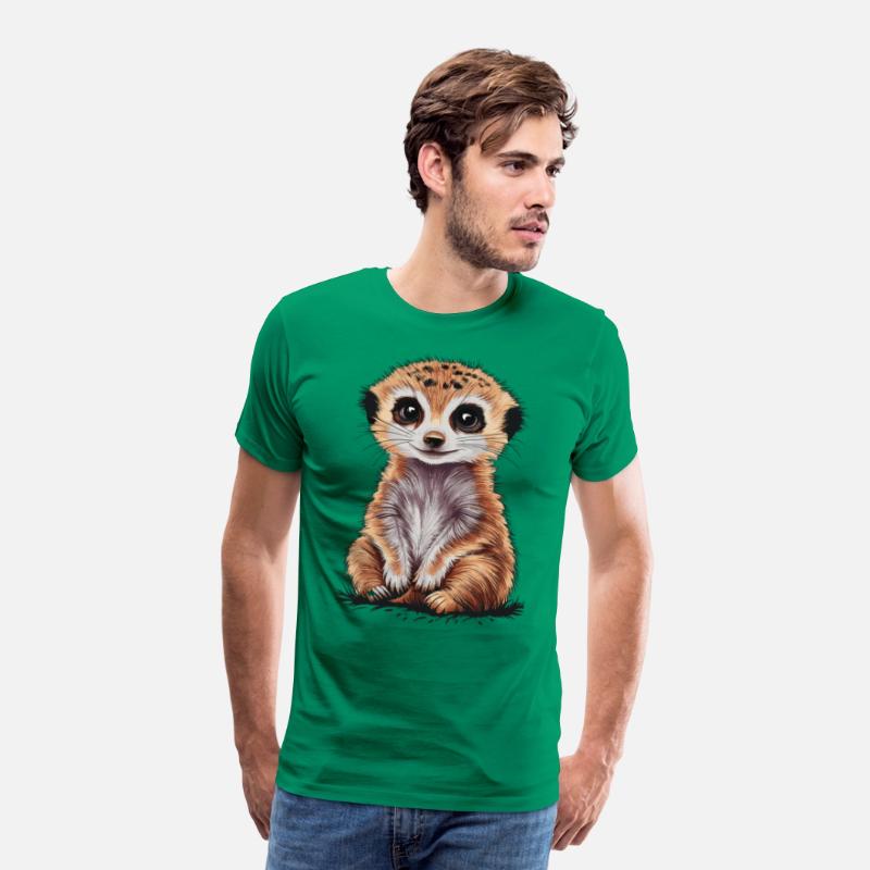 Adorable Meerkat With Big Eyes and Cute Expression
