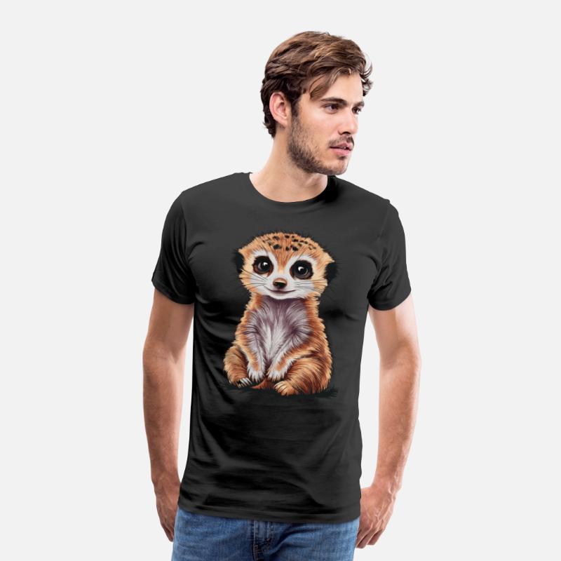 Adorable Meerkat With Big Eyes and Cute Expression
