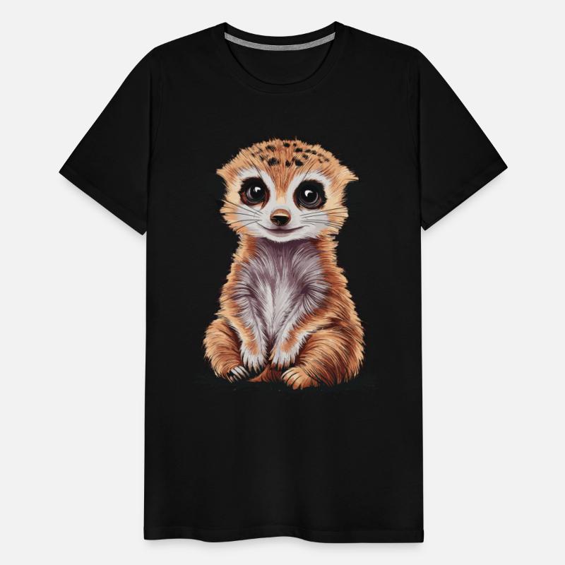 Adorable Meerkat With Big Eyes and Cute Expression