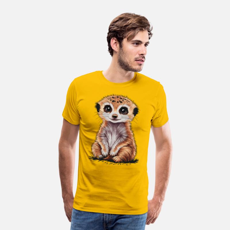 Adorable Meerkat With Big Eyes and Cute Expression