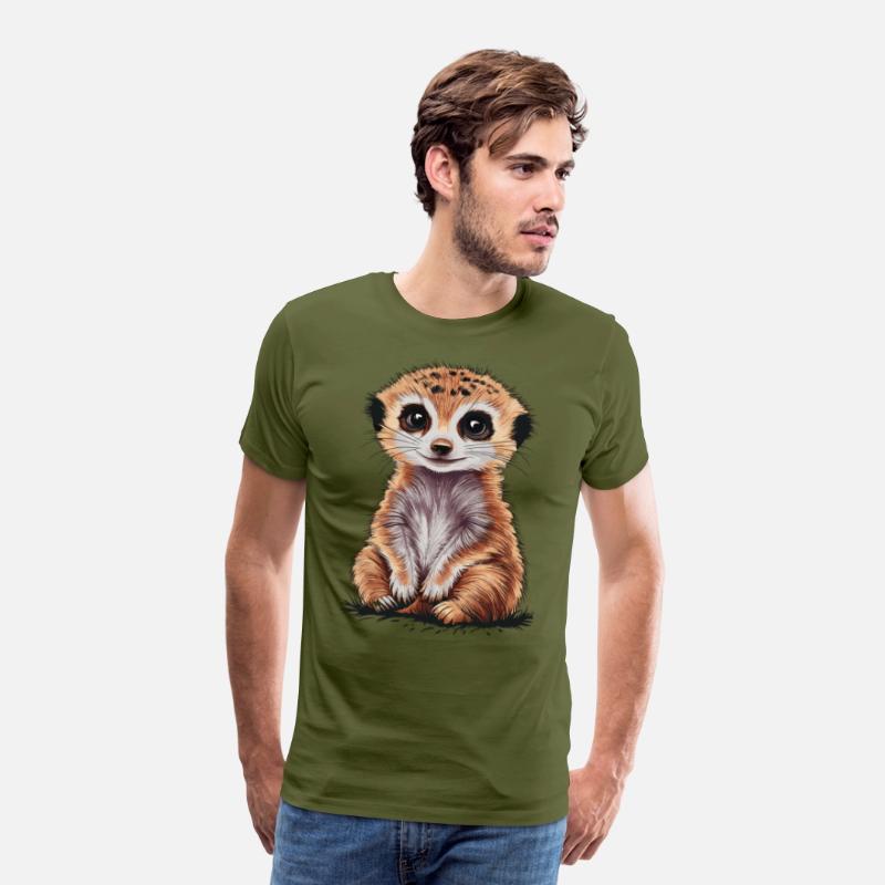 Adorable Meerkat With Big Eyes and Cute Expression