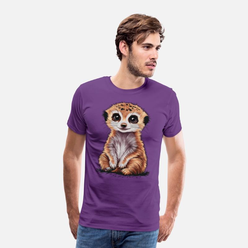 Adorable Meerkat With Big Eyes and Cute Expression