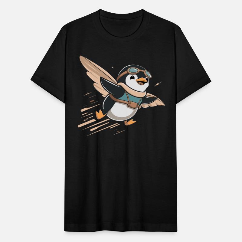 Adventurous Penguin Aviator Soaring High