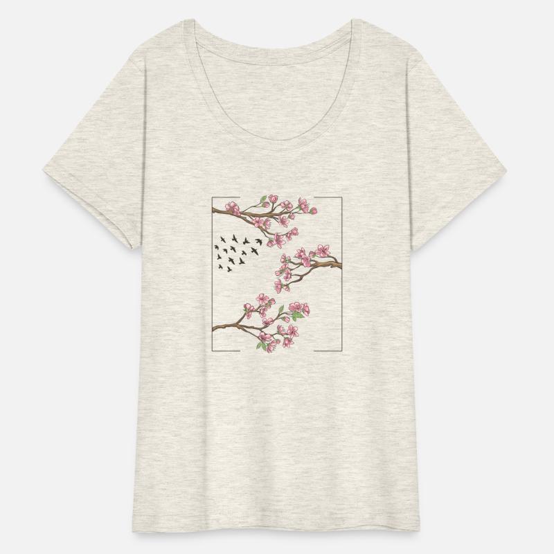 Aesthetic Japanese Style Cherry Blossom Tree