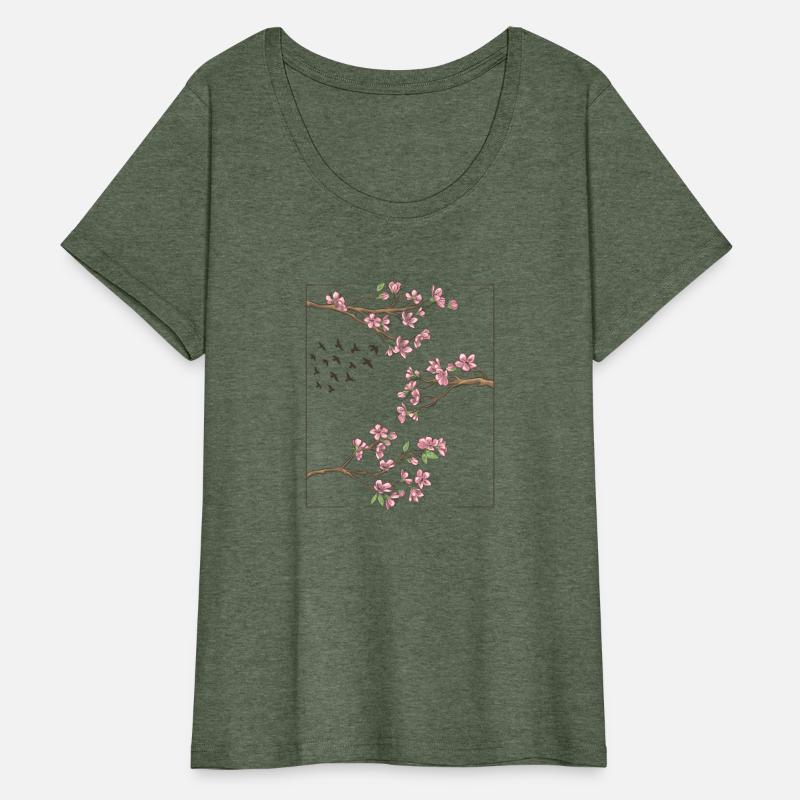 Aesthetic Japanese Style Cherry Blossom Tree