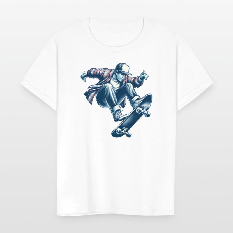 AI Old School 1990s Teen Skater