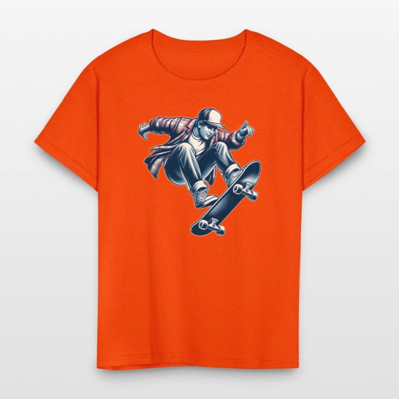 AI Old School 1990s Teen Skater