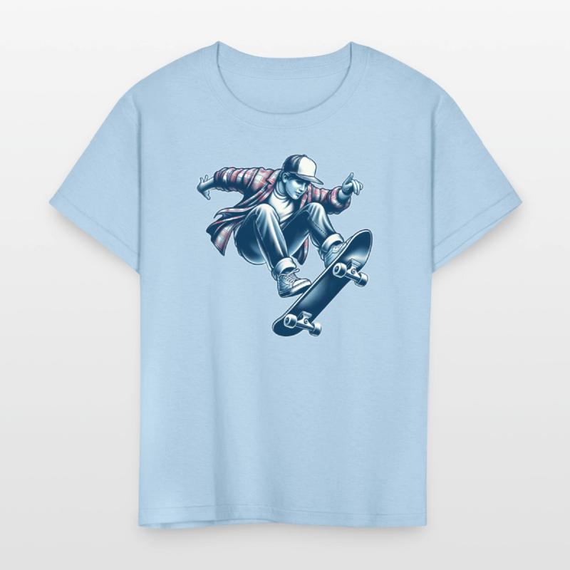 AI Old School 1990s Teen Skater