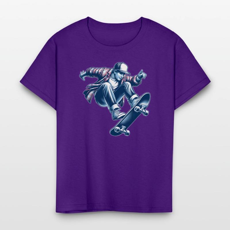 AI Old School 1990s Teen Skater