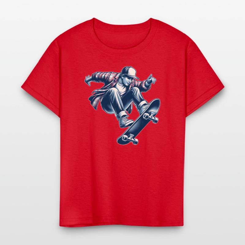 AI Old School 1990s Teen Skater