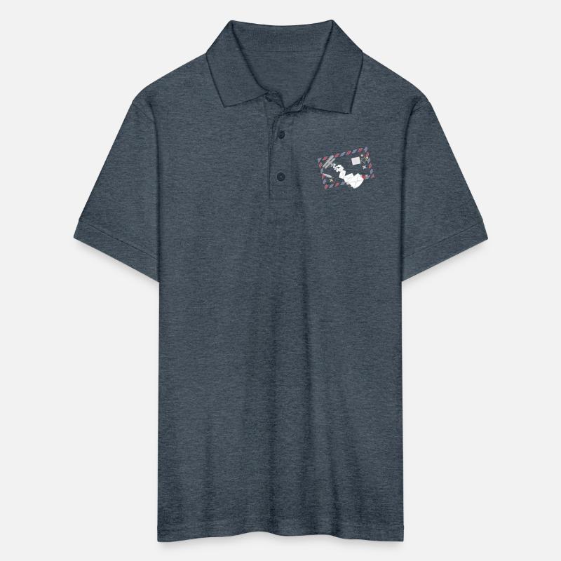 Airmail frame with letters & mail plane symbol