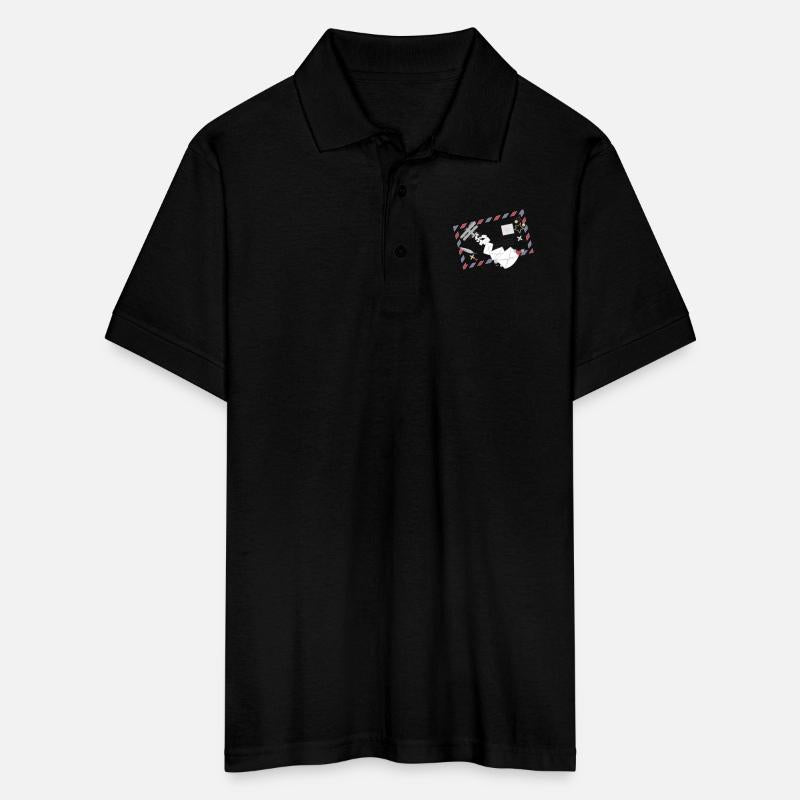 Airmail frame with letters & mail plane symbol