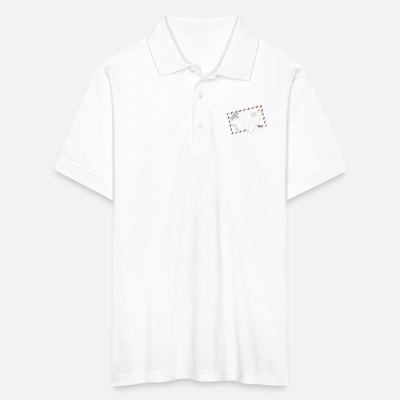 Airmail frame with letters & mail plane symbol