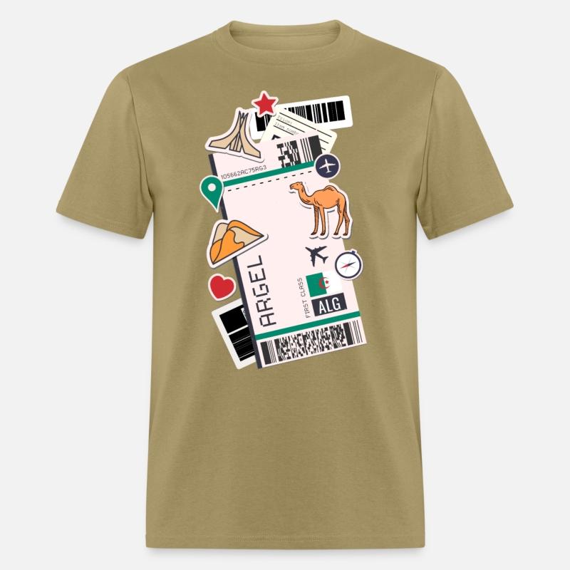 Alger Air Ticket Boarding Pass Plane Algeria