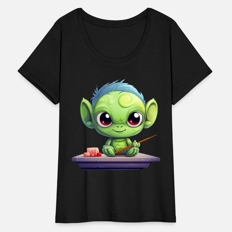 Alien Enjoying Sushi