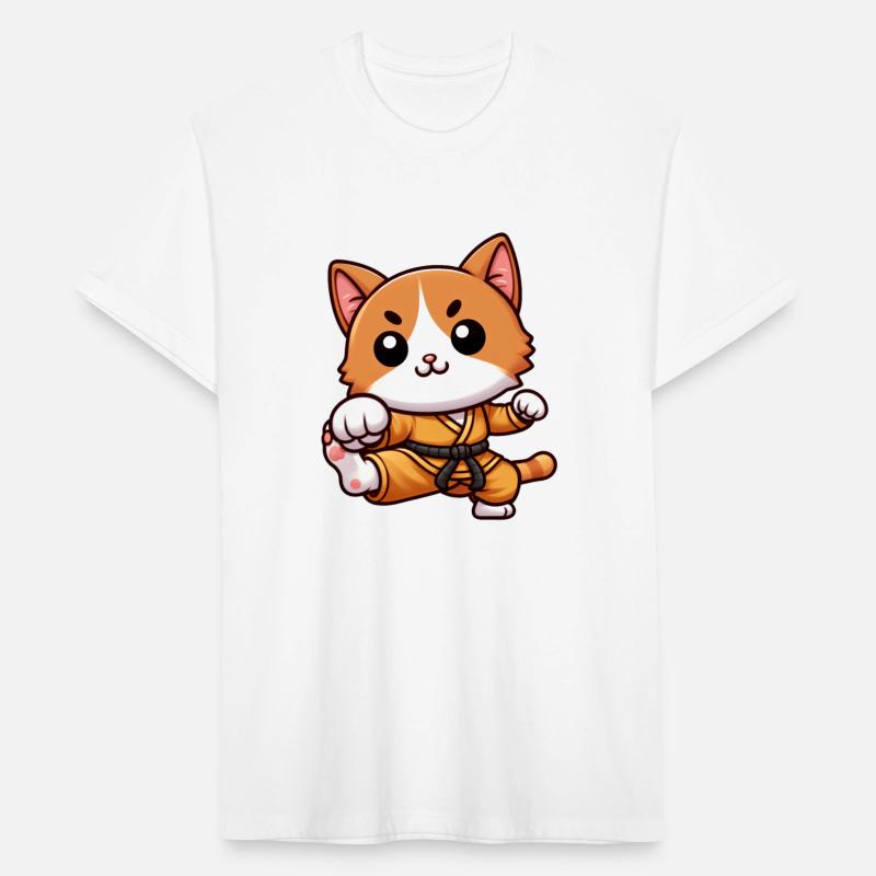 Amber Belted Martial Arts Cat