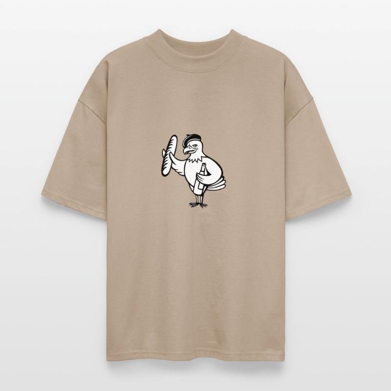 American Eagle Beret Baguette Wine Cartoon