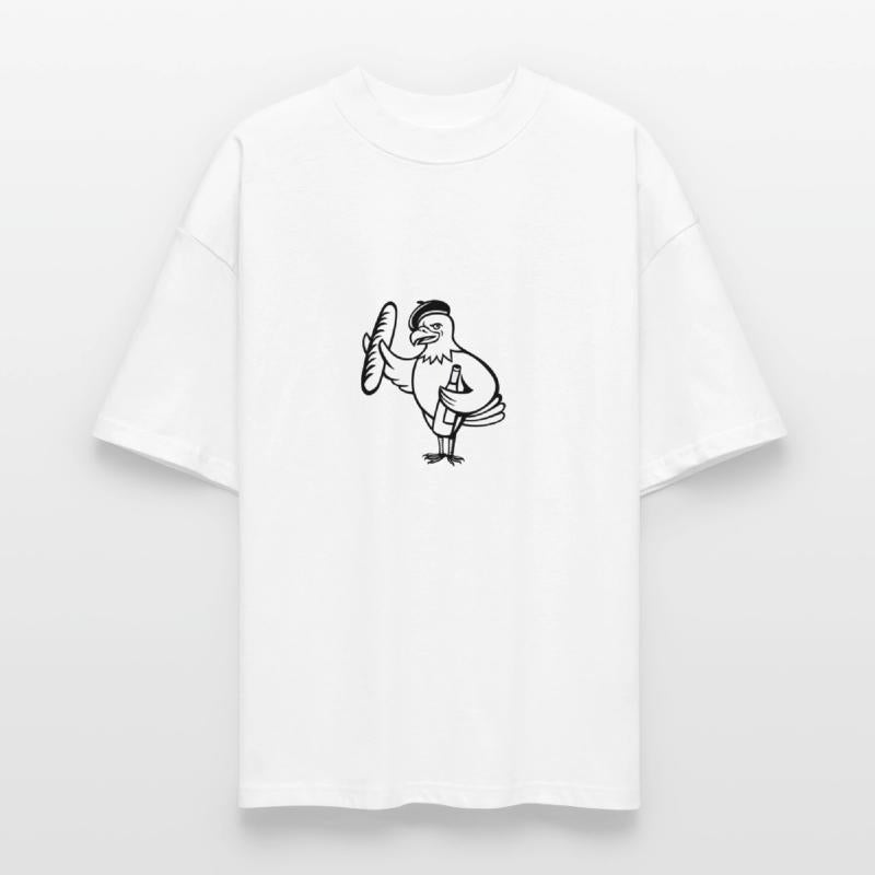 American Eagle Beret Baguette Wine Cartoon