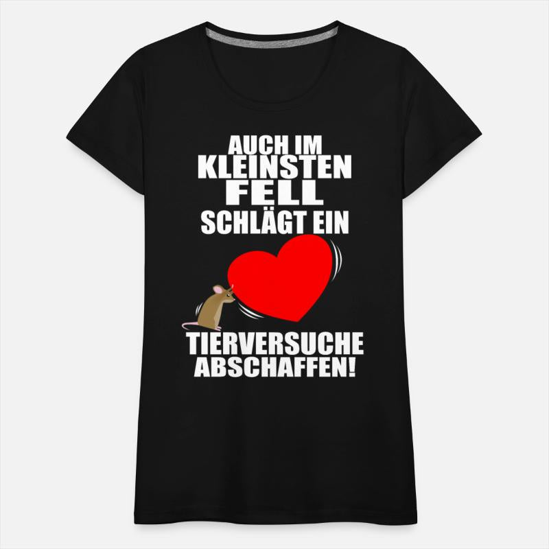 Animal testing. A heart beats in the smallest coat