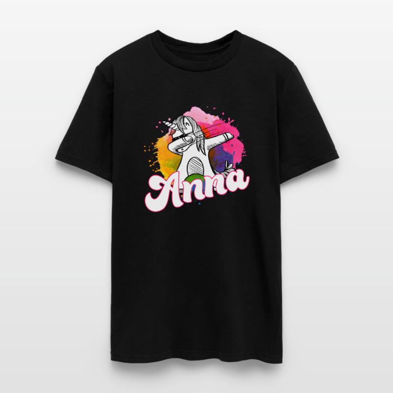 ANNA - Beautiful name with dabbing unicorn
