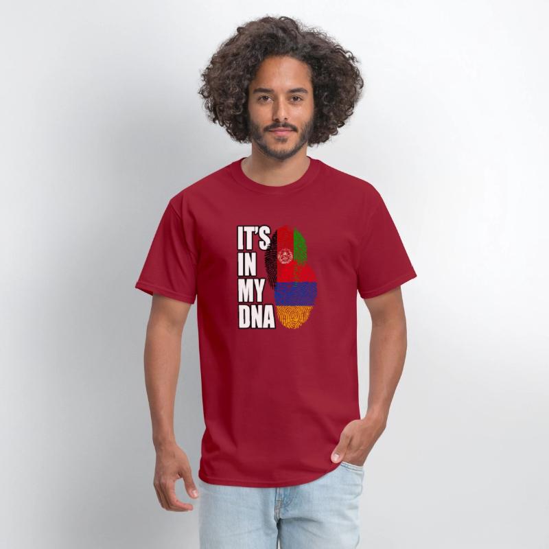 Armenian And Afghanistan Mix Heritage DNA Flag