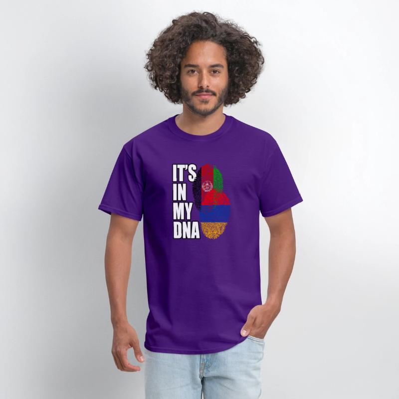 Armenian And Afghanistan Mix Heritage DNA Flag