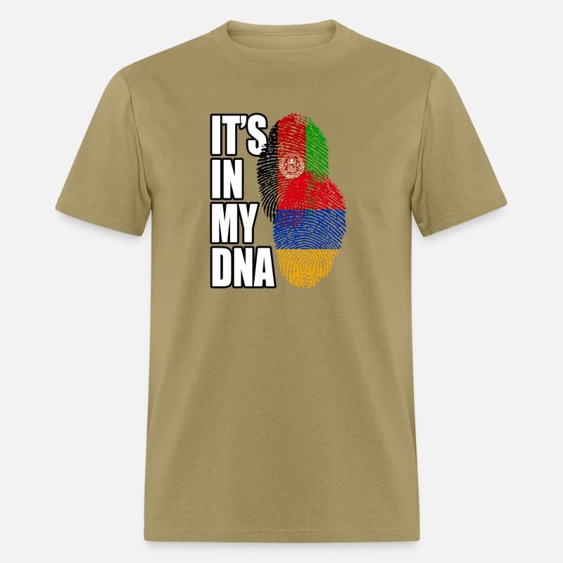 Armenian And Afghanistan Mix Heritage DNA Flag