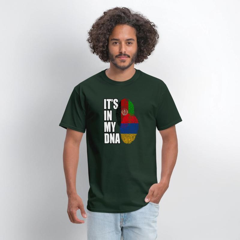 Armenian And Afghanistan Mix Heritage DNA Flag