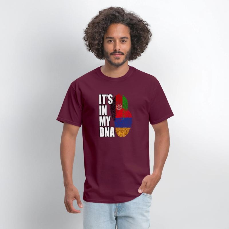 Armenian And Afghanistan Mix Heritage DNA Flag