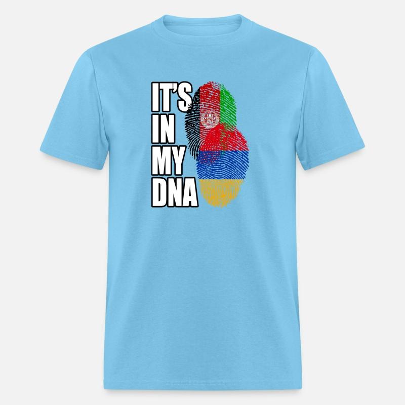 Armenian And Afghanistan Mix Heritage DNA Flag